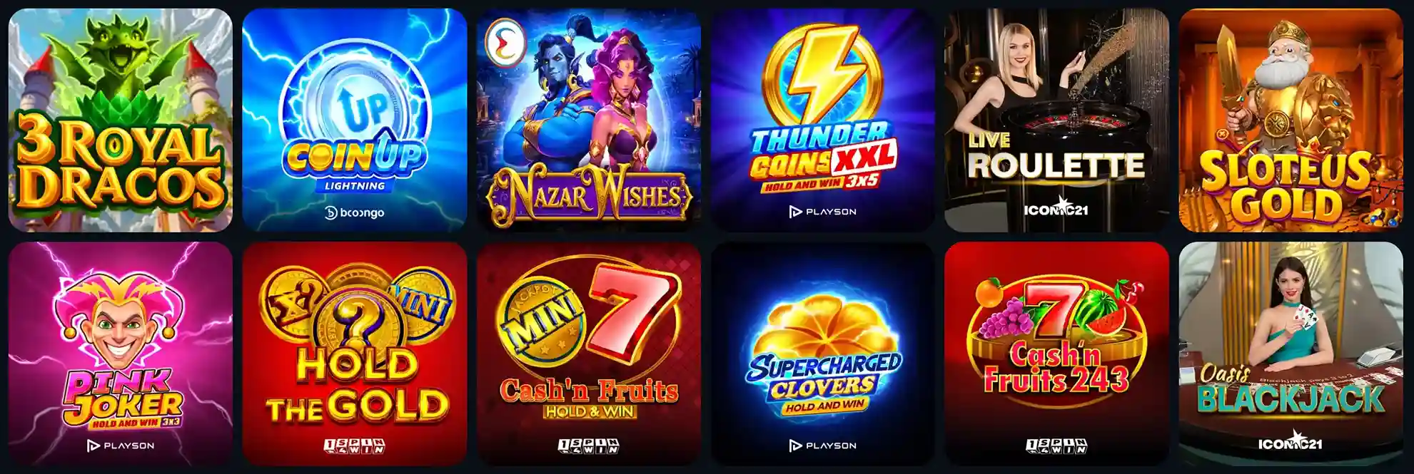 Play online slots category at Spinalto Casino